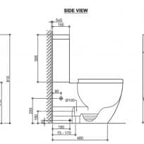 Deluso Rimless X Toilet Suite 9914
