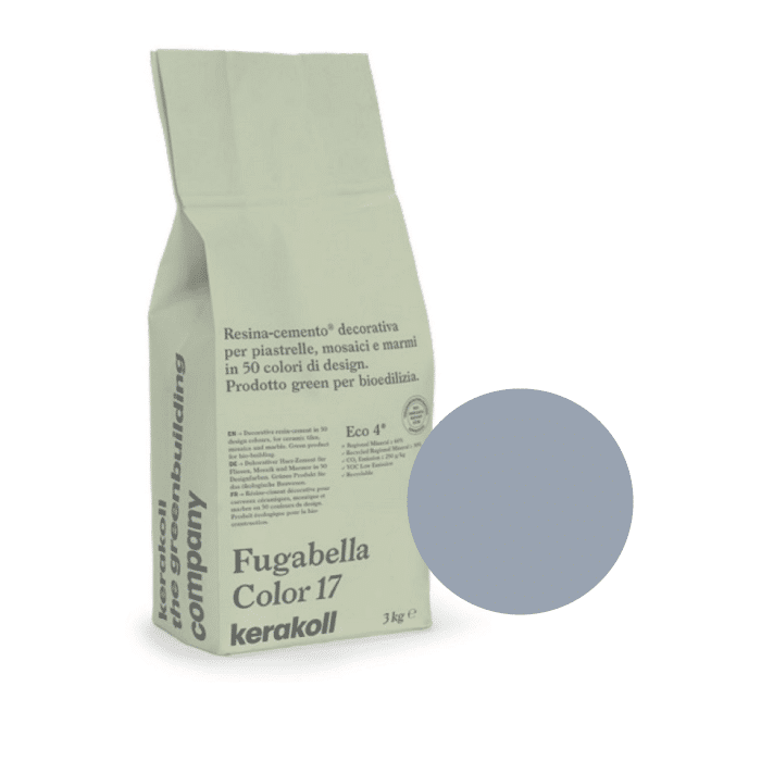 3kg Kerakoll Fugabella Colour Resin-Cement Grout No. 13 Sea Mist 9845