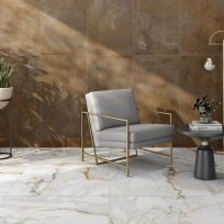 Pisa Gold Marble Look Polished Rectified Spanish Porcelain Tile 3547