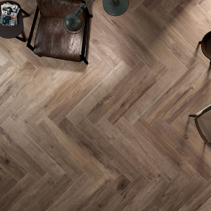 Trento Noce Italian Rectified Porcelain Timber Look Tile 5536